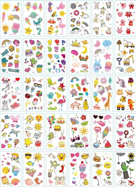 30Pcs/Set No Repeat Temporary Tattoo Stickers Waterproof Arm Clavicle Body Art Sticker Disposable butterfly tatouage temporaire ZopiStyle