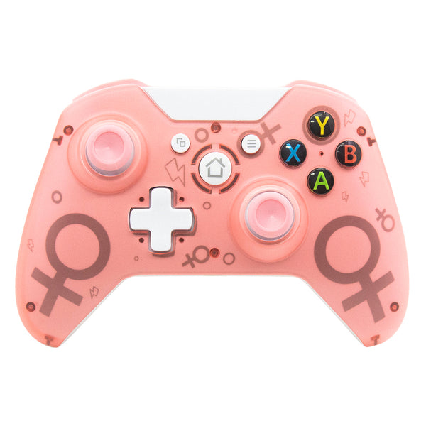 Wireless 2.4GHz Game Controller for Xbox One for PS3 PC Games Joystick Gamepad with Dual Motor Vibration Pink ZopiStyle