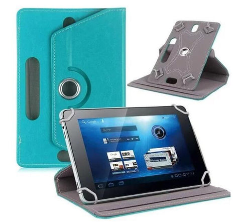 Universal Leather Tablet Case 8"" blue ZopiStyle