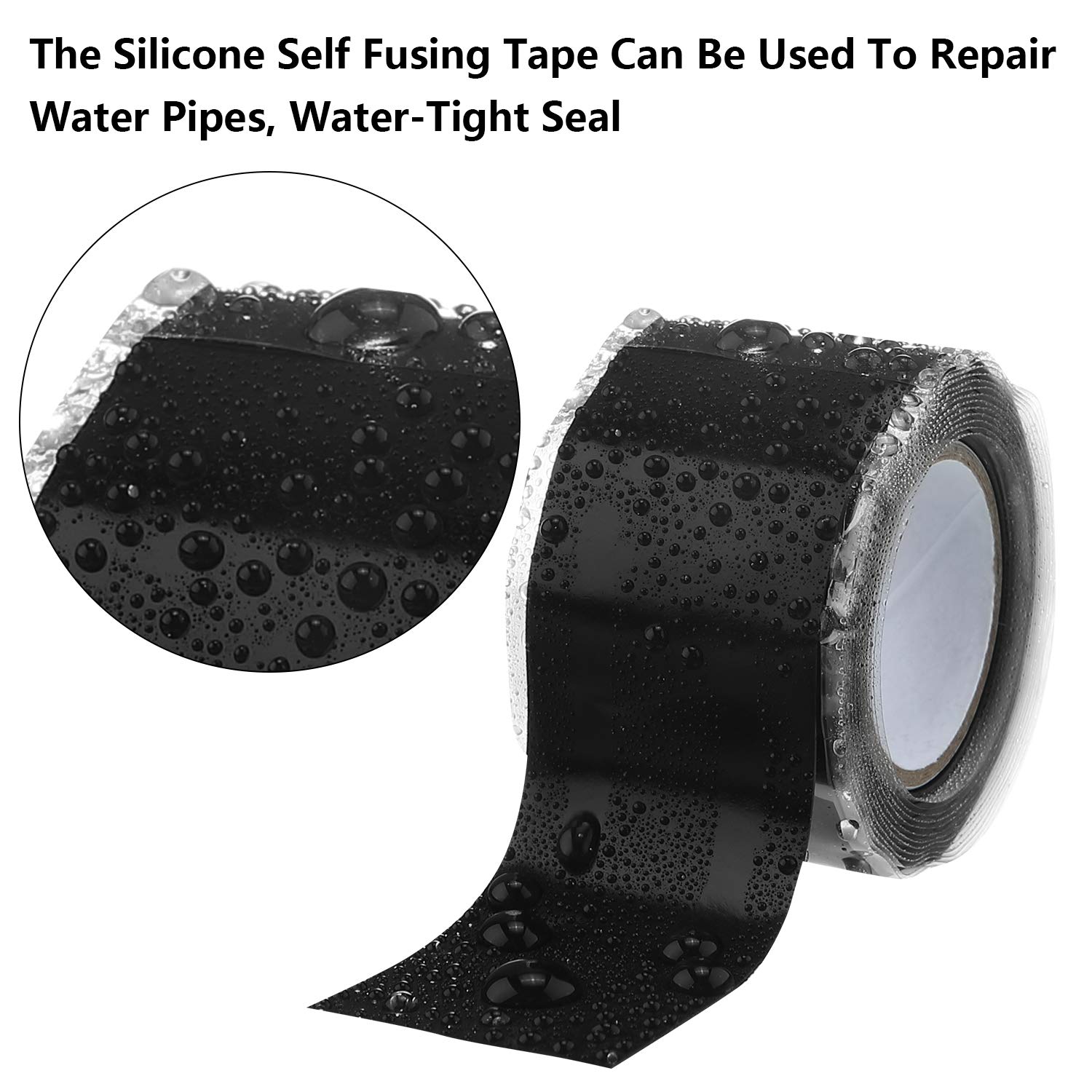 Self Fusing Silicone Tape Rubber Pipe Sealant Tape Sealing for Garden Plumbing and Hose Emergency Repair Waterproof  3.8cm * 3M ZopiStyle