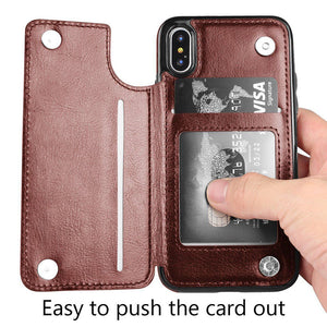 MLeather Wallet Card Slot Protection Cover ZopiStyle