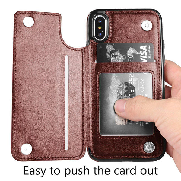 MLeather Wallet Card Slot Protection Cover ZopiStyle