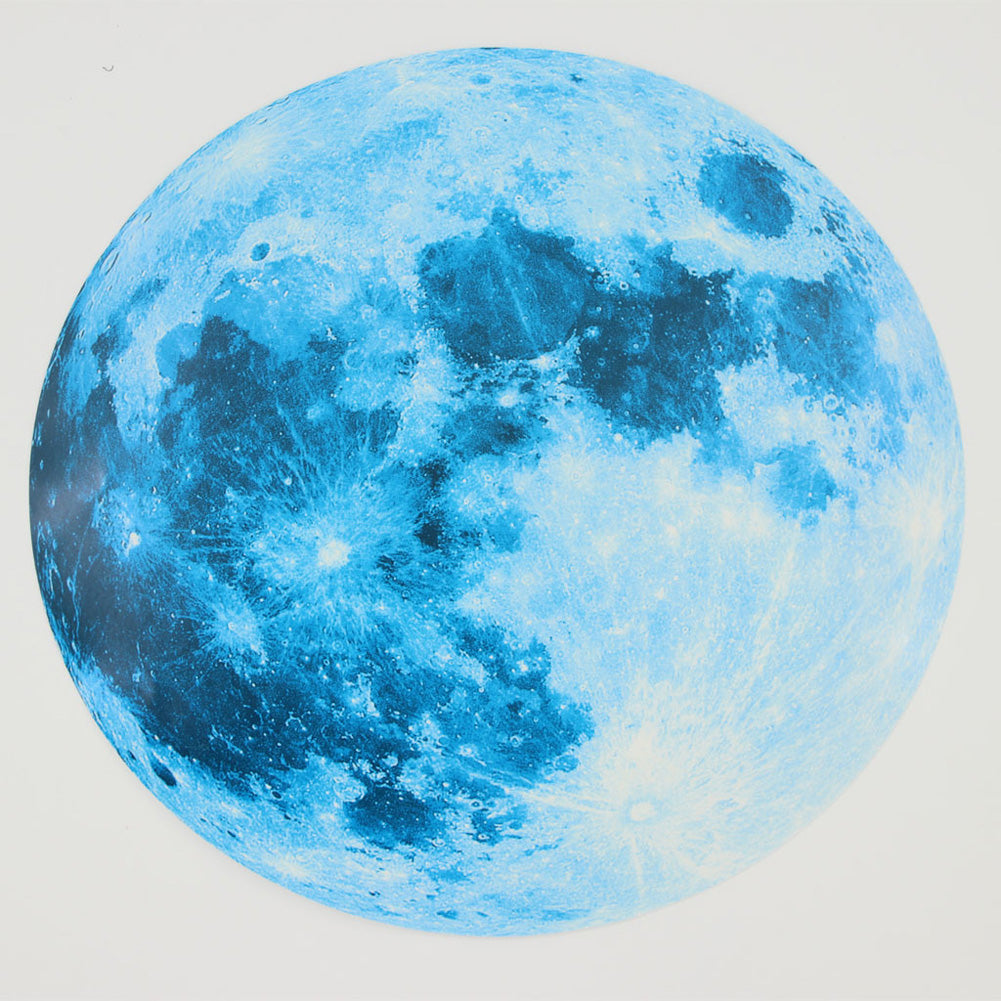30cm Blue Moon 435pcs Blue Luminous Moon Star Sticker 166pcs Star Decal Decoration 30cm blue moon ZopiStyle
