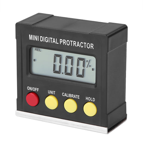 360 Dgree Mini Digital Protractor Gauge Level Angle Finder Inclinometer Magnet Base black ZopiStyle