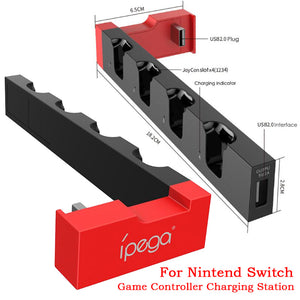 5 In 1 Game Controller Charging Station For Nintendo Switch Game Console Joy-Con Indicator As shown ZopiStyle