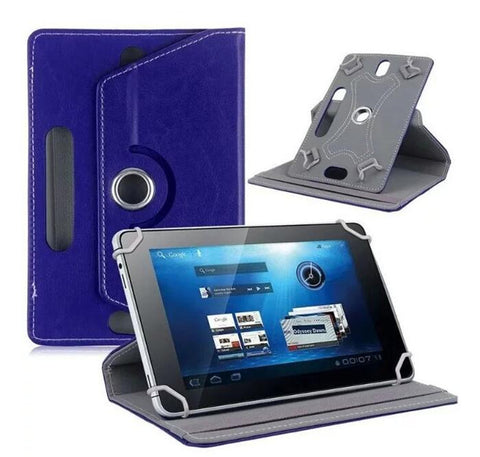 Universal Leather Tablet Case 10"" blue ZopiStyle
