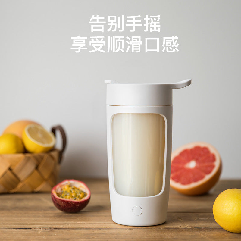 Automatic Mixer Cup Portable Smart Electric Milkshake Cup for Sports white ZopiStyle