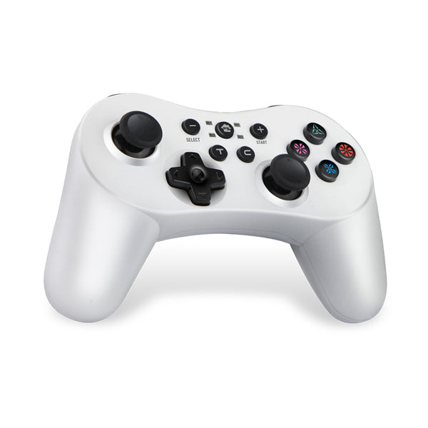 5 in 1 Bluetooth Controller with Six Axis Gamepad Joystick Joypads for Switch/PS3/PC/PC360/Android white ZopiStyle
