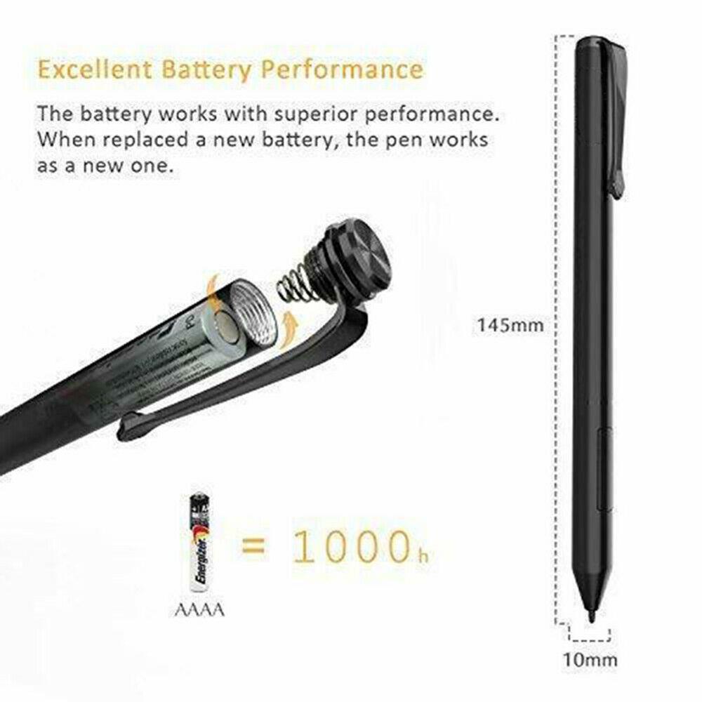 For Microsoft Surface Go Pro5/4/3/Book Capacitive Pen Stylus Pressure Sensitive Pen black ZopiStyle