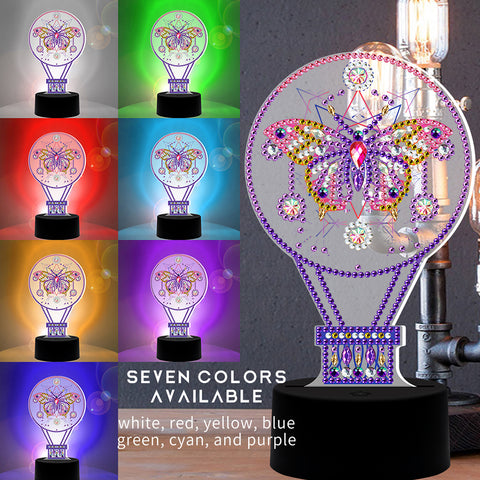 DIY LED Diamond Painting Night Light Gradient 3D Butterfly Home Decoration DP08 ZopiStyle
