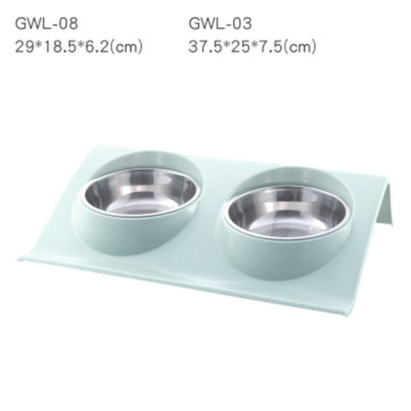 Stainless Steel Double Pet Bowls ZopiStyle