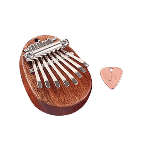 Mini Kalimba Thumb Piano 8 Keys Finger Transparent Acrylic Wood Musical Instrument with Tuning Hammer for Kids Adult Beginners ZopiStyle