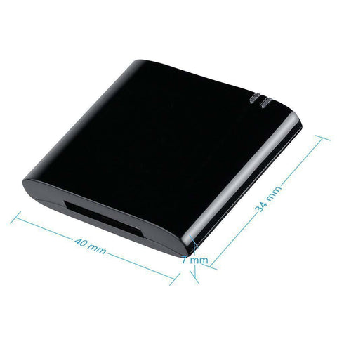 For 30pin iPhone iPod to Stereo Sounddock Bluetooth Audio Music Receiver Adapter black ZopiStyle