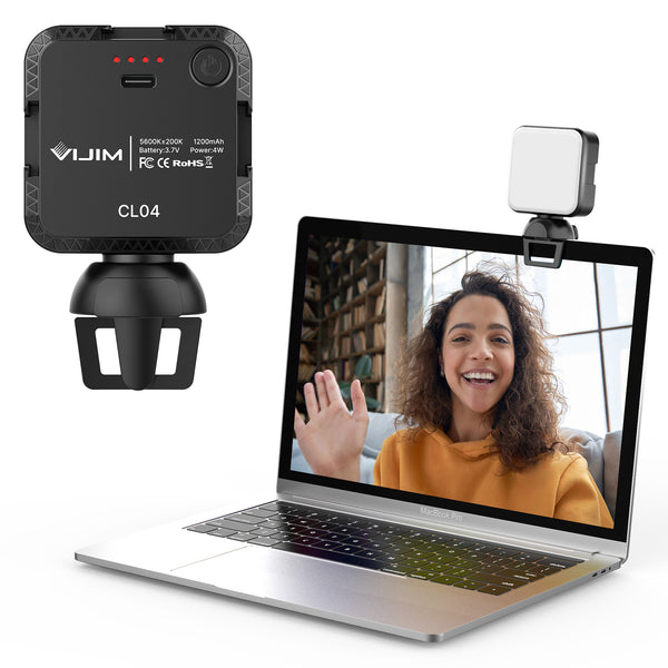 Vijim Cl04 Laptop Selfie Led Video  Light Conference Light Office Zoom Lighting Live Light For Macbook Tablet white ZopiStyle