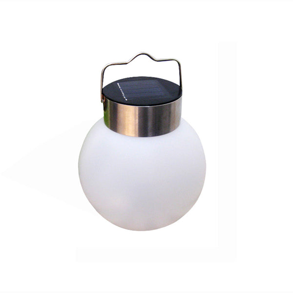 LED Ball Shape Outdoor Solar-Powered Hanging Lamp Street Light Decoration white light ZopiStyle