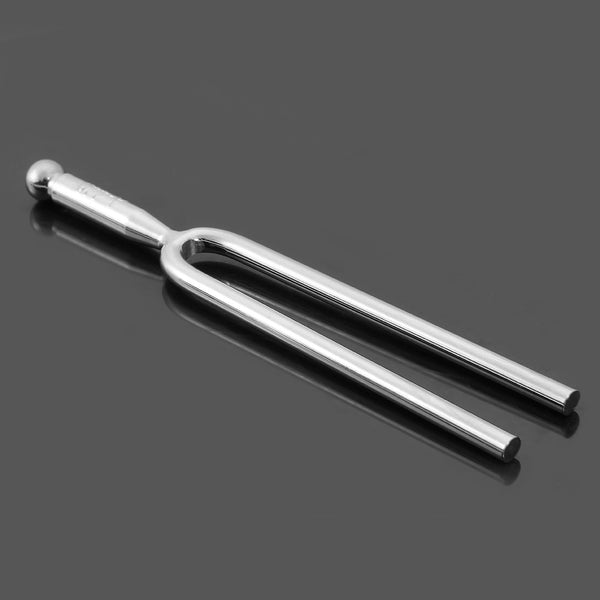 440Hz A Tone Stainless Steel Tuning Fork Violin Guitar Piano Tuner  Silver (transparent pp hanging bag packaging) ZopiStyle
