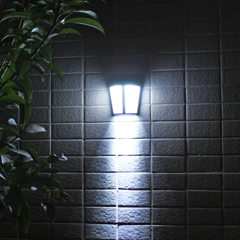 6LED Solar-Powered Energy Saving Waterproof Lamps Wall Lights for Yard Garden  White light ZopiStyle