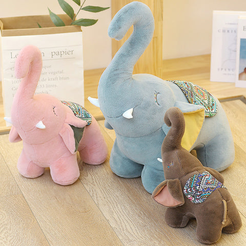 Cute cartoon rather than heart icon doll, long nose plush toy doll sleep big pillow elephant ornament ZopiStyle