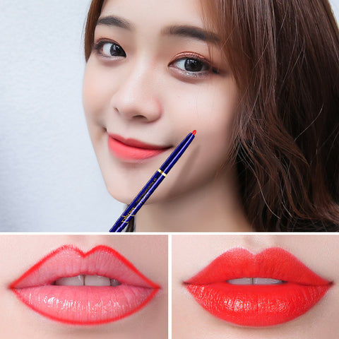VLONCA Vernoni double-headed red lip wire thread stereo plastic belt lip brush is not easy to remove makeup manufacturers ZopiStyle