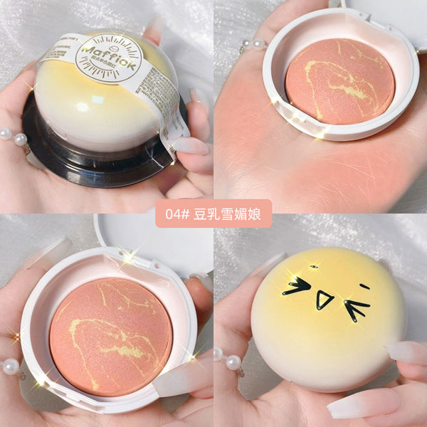 MAFFICK dessert group monochrome blush brightening skin color nude makeup natural color element full of teenage heart powder ZopiStyle