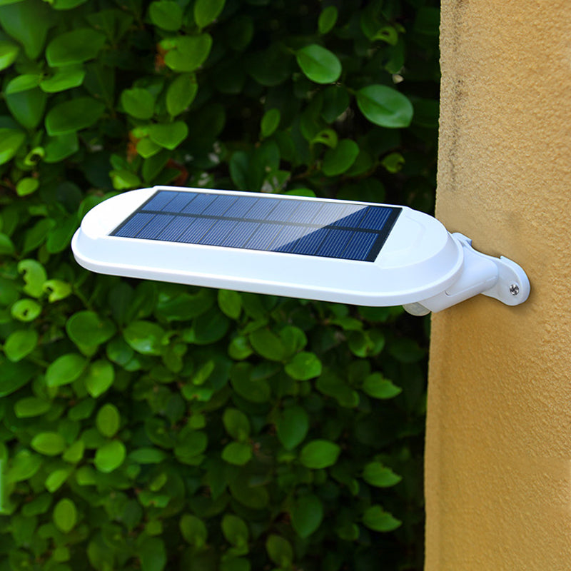 18 LED Outdoor Waterproof Solar-Powered Yard Lamp Motion Sensor Wall Light Garden Lamp White shell white light ZopiStyle