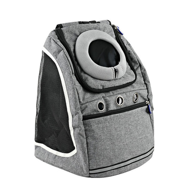 Transport Package Travel Portable Schoolbag Backpack for Cat and Dog gray_L ZopiStyle