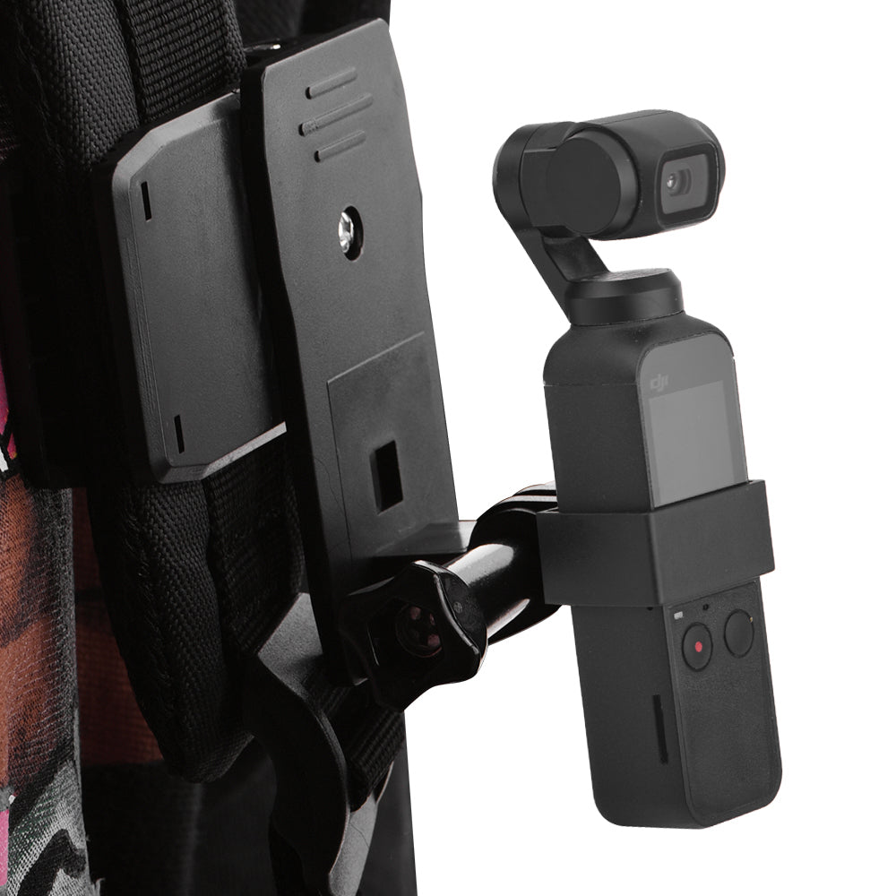 Backpack/Bag Clamp Clip for Osmo Pocket with Gimbal Camera Fixed Adapter Mount for DJI Osmo Pocket Backpack Holder Accessories black ZopiStyle