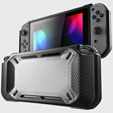 for Nintend Switch Case Rugged Protective Hard Shell Transparent ZopiStyle