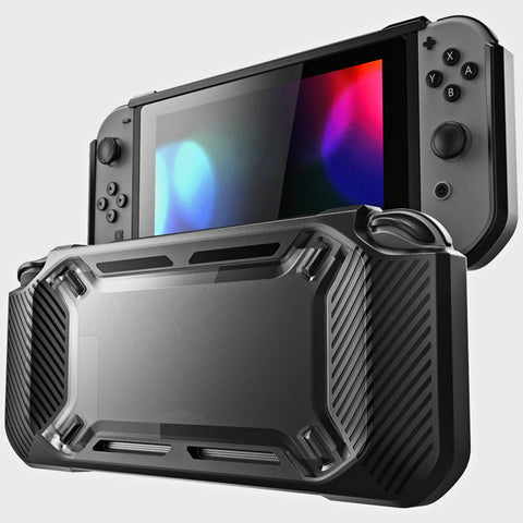 for Nintend Switch Case Rugged Protective Hard Shell black ZopiStyle