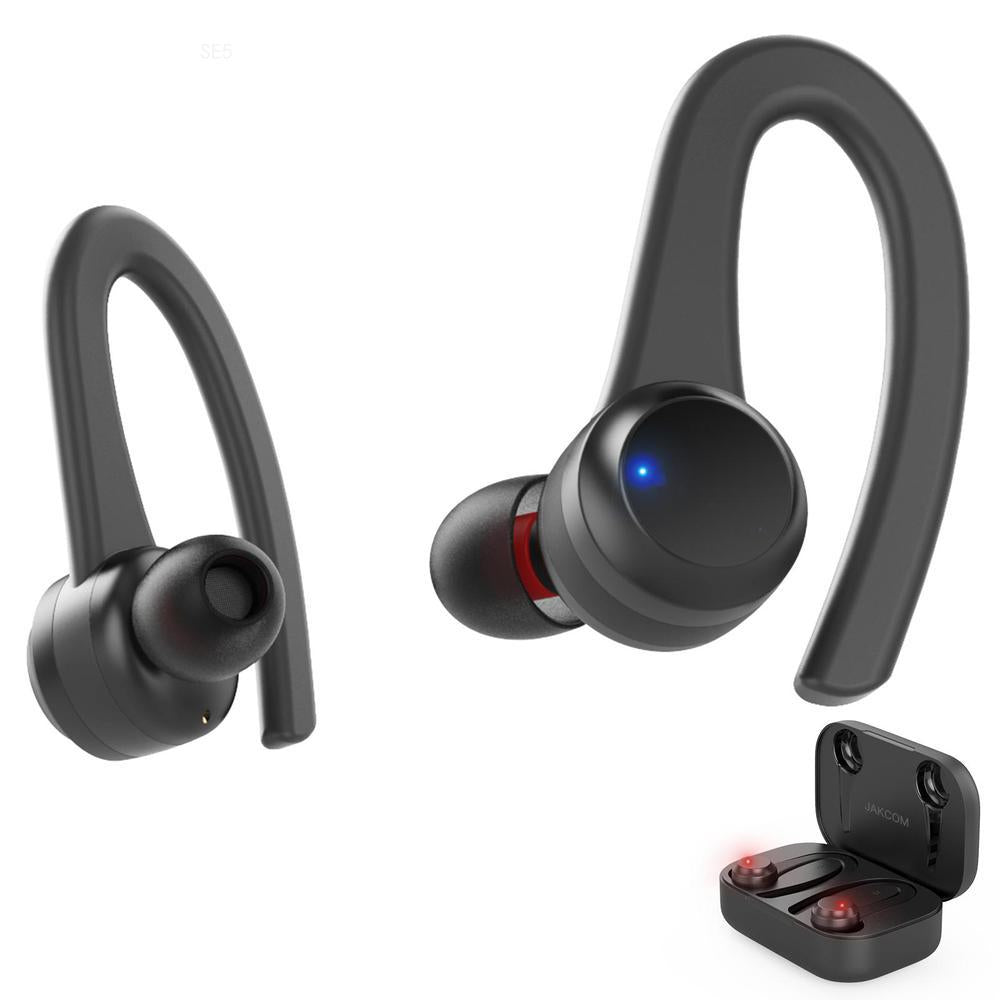 Se5 True Wireless Sports Headset Bluetooth-compatible 5.0 Waterproof Sport Delay-free Earbuds Suitable For Bone Conduction black ZopiStyle