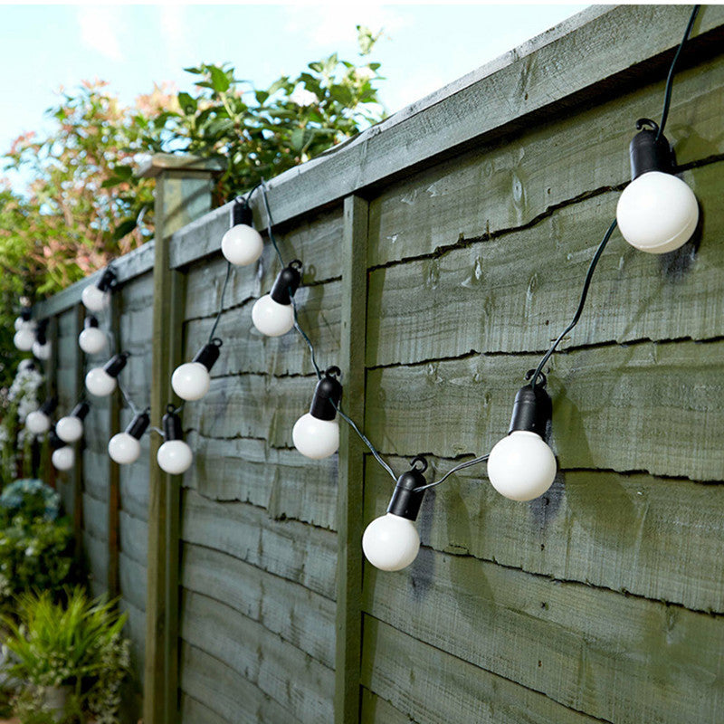 5m/6.5m LED Light Solar Power Warm White Lamp Outdoor Garden Courtyard Lighting Transparent shell_5m 20LED ZopiStyle