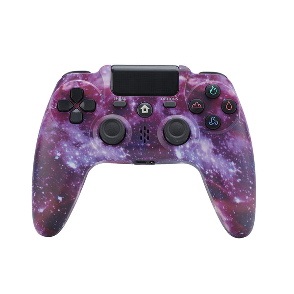 Zr-486 Wireless Bluetooth Gamepad For PS4 Game Console Controller Purple starry sky ZopiStyle