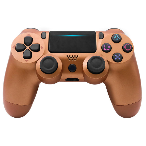 4.0 Wireless Bluetooth Controller Gamepad with Light Strip for PS4 Bronze ZopiStyle