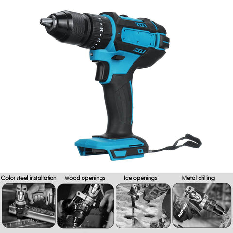 3 in 1 Electric Cordless Impact Drill 18V Electric Screwdriver Drill Power Tool ZopiStyle