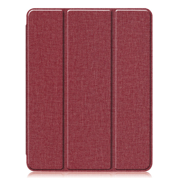 11 inch Foldable TPU Protective Shell Tablet Cover Case Shatter-resistant with Pen Slot for iPadPro red ZopiStyle
