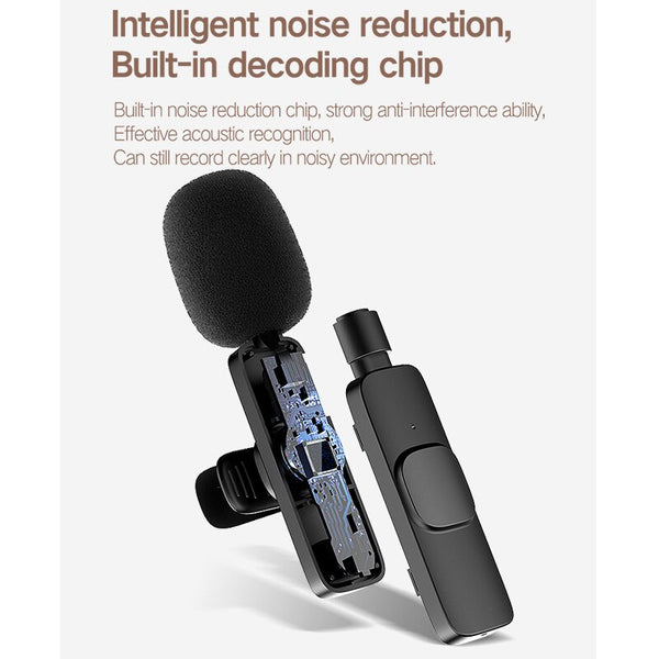 Wireless Microphone Lapel Gaming Caixa De Som Bluetooth Speaker MIC Sound Mixer Karaoke MINI Gamer Microphone For Cell Phone E60 ZopiStyle