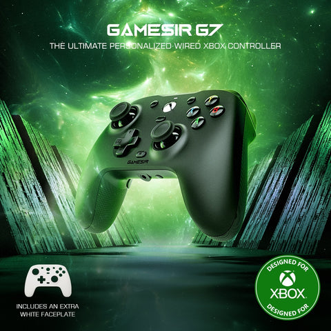 GameSir G7 Xbox Gaming Controller Wired Gamepad for Xbox Series X, Xbox Series S, Xbox One, ALPS Joystick PC, Replaceable panels ZopiStyle