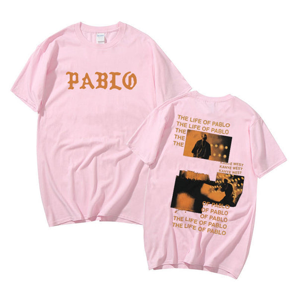 Kanye West Pablo Graphics Print Tshirt THE LIFE OF PABLO T Shirt Summer Men Women Hip Hop Fashion Oversized Short Sleeve Tees ZopiStyle