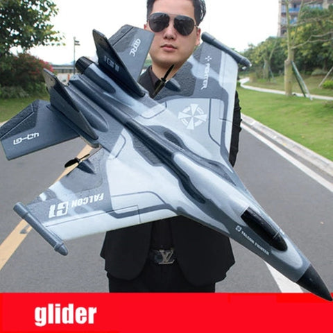 RC Glider Toy Big Size 2.4GHz 2CH Foam EPP Material Folding Wing Low Power Outdoor Remote Control Airplane Toy For Children New ZopiStyle
