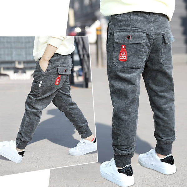Teenage Boys Pants 3-12 Years Autumn Winter Boy Trousers Children Warm School Pants For Boys Winter Clothing Teenagers Clothes ZopiStyle
