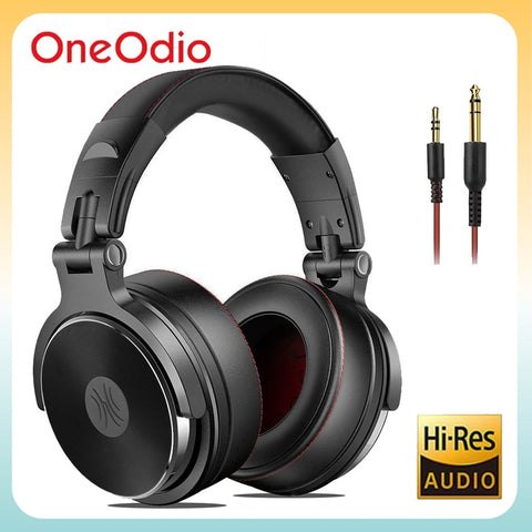Oneodio Pro 50 Wired Studio Headphones Stereo Professional DJ Headphone with Microphone Over Ear Monitor Earphones Bass Headsets ZopiStyle