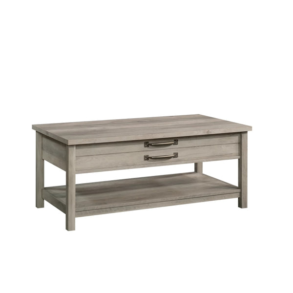 Modern Farmhouse Rectangle Lift-Top Coffee Table, Rustic Gray finish ZopiStyle