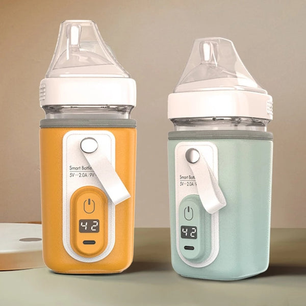 USB Charging Baby Bottle Warmer Bag Insulation Cover Heating Bottle for Warm Water Baby Portable Infant Travel Accessories ZopiStyle