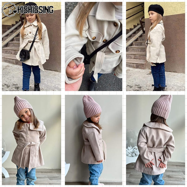 KISKISSING Girl Children&#39;s Coat Autumn Solid Toddler Winter Jacket Clothing for Kids Outerwear Fashion Children Coat Girls 2022 ZopiStyle