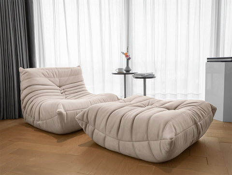 Lazy Living Room Sofa Tatami Luxury Leather Foam Sponge Sofa Corner Large Italian Material Fabric Canape Salon Bedroom Furniture ZopiStyle