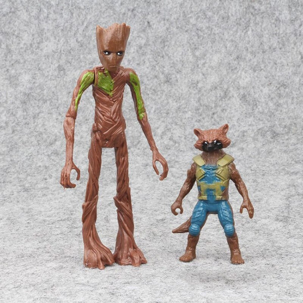 Marvel Avengers Legend Model Groot And Rocket Action-Figures Movable Doll Birthday Gift for Children Creative Collection ZopiStyle