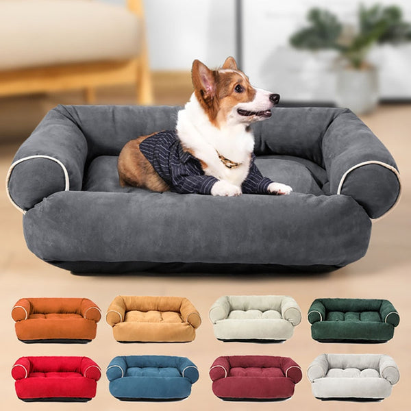 Warm Bed In Winter for Dogs Kennel Luxury Large Dog Cushion Puppy Soft Sofa Bed Sleeping Bag Cat Pet House Cat Nest Pet Supplies ZopiStyle