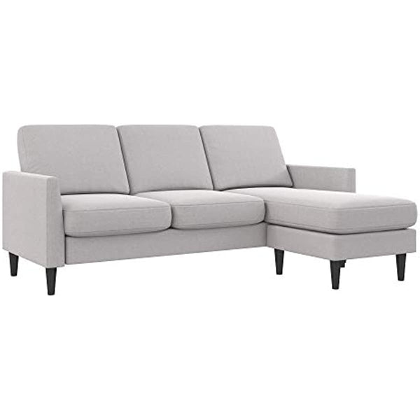 Winston Sofa Sectional, Light Gray Linen ZopiStyle