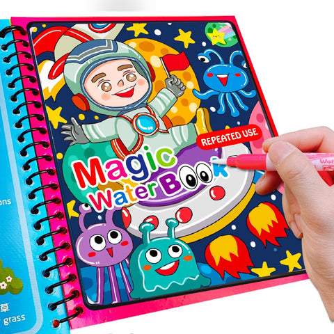 Dainayw Reusable Coloring Book Magic Water Drawing Book Painting Drawing Toys Sensory Early Education Toys for Kids ZopiStyle
