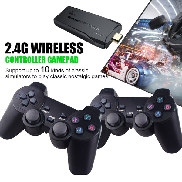 Video Game Consoles 4K Hd 2.4G Draadloze 10000 Games 64Gb Retro Mini Classic Gaming Gamepads Tv Familie controller Voor PS1/Gba/ ZopiStyle